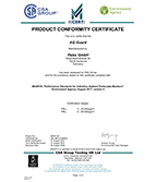 PRODCT CERTIFICATE资质证书